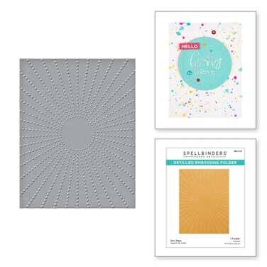 Spellbinders Embossing Folder Sun Rays