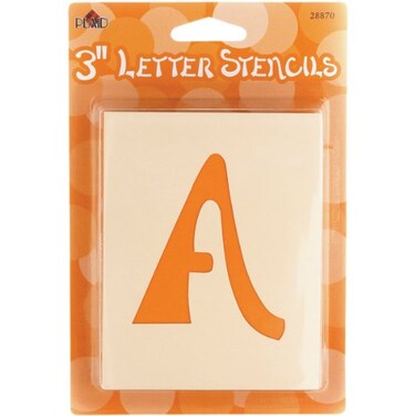 Plaid Letter Stencil Value Pack 3Inch 28870 Swashbuckle