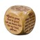 Faithworks Mealtime Prayer Cube 12Pk Brown Wood Rectangular Cube