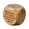 Faithworks Mealtime Prayer Cube 12Pk Brown Wood Rectangular Cube