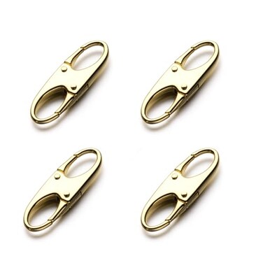 Zpsolution Zipper Clips Anti Theft Securing Pulls Closed Zipper Locks Anti Theft 4 Gold