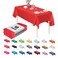 Evershine 12Pack Heavy Duty Plastic Table Covers Tablecloth Reusable Rectangle 54 X 108 Red