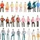 Gejoy 100 Pcs Miniature People Figurines 175 Scale Model Trains Architectural 098in Plastic Mini Tiny People Sitting and Standing for Diorama