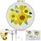 HTVRONT Embroidery Kit for Beginners 3D Sunflower Embroidery Kits with StepbyStep Video Tutorials Simple 5 Stitches Beginner Embroidery Kit for Adults Crafts