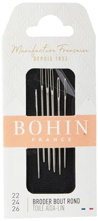Bohin Tapestry Hand Needles Size 222426 6Pkg