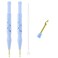 WYBG 2 Pack Adjustable Embroidery Punch Needle Pen Tool Felting Threader for Rug DIY Handmade Art Crafts Stitching Applique Embellishment