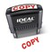 IDEAL Self Inking Stamp Copy Red Ink Impression Size 916 x 112