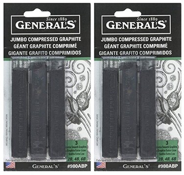 GENERAL'S GeneralS Jumbo Graphite Sticks 3ct Assorted