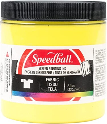 Speedball 045652 Fabric Screen Printing Ink 8 fl oz Process Yellow