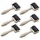 HRJZF 6 Pack Rubber Brayer Roller for PrintmakingAnti Skid Tape Construction Tools PrintGreat for Gluing Application AlsoInk and Stamping Tools 14 Inch