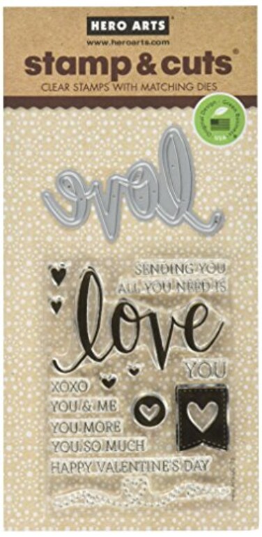 Hero Arts DC175 Stamp Cut Love