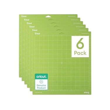 Cricut StandardGrip Cutting Mat Pack 6 Count 12in x 12in for Explore Maker Machines