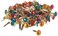 CREATIVE IMPRESSIONS Mini Painted Metal Paper Fasteners 100Pack Assorted Metallic Round