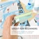 UPTTHOW 9Pcs Bookbinding Easy Scrapbooking Tool for Starter Complete Great Stencils and Cutter Guide Kit Can Be Made into Notebook Calender Junk Journal Handbook