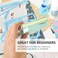 UPTTHOW 9Pcs Bookbinding Easy Scrapbooking Tool for Starter Complete Great Stencils and Cutter Guide Kit Can Be Made into Notebook Calender Junk Journal Handbook