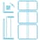 UPTTHOW 9Pcs Bookbinding Easy Scrapbooking Tool for Starter Complete Great Stencils and Cutter Guide Kit Can Be Made into Notebook Calender Junk Journal Handbook