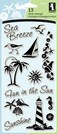 Inkadinkado Nautical Beach Clear Stamp Set 13pc