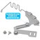 YEQIN 4in1 Piping Folder Binder Cording Binder Double Fold Right Angle Bias Binder Set Fits Single Needle Lockstitch Sewing Machine 26MM