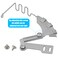 YEQIN 4in1 Piping Folder Binder Cording Binder Double Fold Right Angle Bias Binder Set Fits Single Needle Lockstitch Sewing Machine 26MM