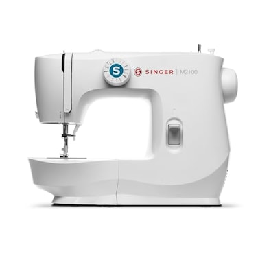 SINGER M2100 Lightweight Compact Sewing Machine with Accessory Kit 8 BuiltIn Stitches Deliver 63 Stitch Applications LED Light Easy 4step Buttonhole Ideal for Mending and Sewing