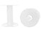 CleverDelights 3 White Plastic Spools 3 Pack Empty Spools Crafts Thread Cord Wire Rope Roll