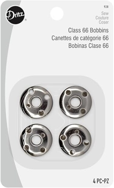 Dritz Class 66 Reusable Bobbins 4 Count Metal