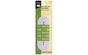 Dritz Knit Elastic 14Inch by 3Yards White