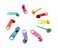 Zipperstop Handbag YKK Long Pull Zipper Heads 45mm Loose Sliderspulls Choice of Brights Neutrals or Mix 10pc Brights Purses Handbags Craft Projects