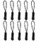YZSFIRM Luggage Zipper Pull Replacement for Backpack 10 Pcs Black White Zipper Tab