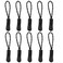 YZSFIRM Luggage Zipper Pull Replacement for Backpack 10 Pcs Black White Zipper Tab