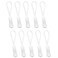 YZSFIRM Luggage Zipper Pull Replacement for Backpack 10 Pcs White Zipper Tab