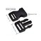 HAO PRO Lxnoap Quick Side Release Buckles 1 Wide Dual Adjustable No Sewing Clips Snaps Heavy Duty Plastic Replacement for Nylon Strap Backpack Fanny Pack Webbing Belt 2 Pack