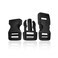 HAO PRO Lxnoap Quick Side Release Buckles 1 Wide Dual Adjustable No Sewing Clips Snaps Heavy Duty Plastic Replacement for Nylon Strap Backpack Fanny Pack Webbing Belt 2 Pack