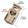 DYZD Plastic Cord Locks End Spring Stop Toggle Stoppers MultiColour 10PCS Khaki