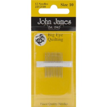 Colonial Needle Big Eye Quilting Hand NeedlesSize 10 12Pkg