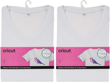 Cricut Womens TShirt Blank VNeck S