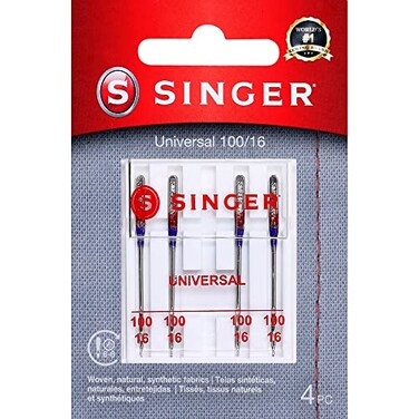 SINGER 04741 Regular Point Needles Size 10016 5 Count