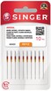 SINGER 10Pack Universal 2020 Sewing Machine Needles Size 8012