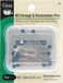 Dritz 29 Corsage Boutonniere Pins White Black 2Inch 40Count