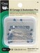 Dritz 29 Corsage Boutonniere Pins White Black 2Inch 40Count