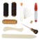 Shappy 15 Pieces Bookbinding Kit Starter Tools Set Bone Folder Paper Creaser Waxed Thread Awl LargeEye Needles for DIY Bookbinding Crafts and Sewing Supplies