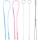 WILLBOND 6 Pcs Flexible Drawstring Threader Tool Sewing Loop Kit Loop Turner Easy Threader Hoodie String Replacement Metal Tweezers Drawstring Puller Tool for Fabric Belt DIY Knitting Accessories