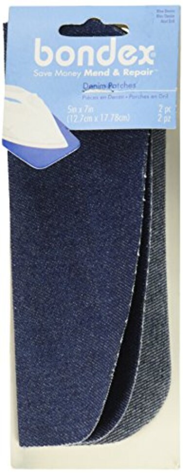 Wrights Bondex IronOn Patches 5X7 2Pkg Denim