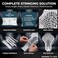 Shark Lax SemiSoft Lacrosse Mesh Stringing Kit Lacrosse String kit Use SemiSoft Lacrosse Mesh and Lacrosse Strings for The Best Performance