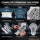 Shark Lax SemiSoft Lacrosse Mesh Stringing Kit Lacrosse String kit Use SemiSoft Lacrosse Mesh and Lacrosse Strings for The Best Performance