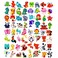 sinceroduct Sparkling 5D Diamond Sticker Kit for All Ages 64 PCS Cute Animals Dinosaurs EcoFriendly Reusable Easy DIY Art for Creative Fun and Learning