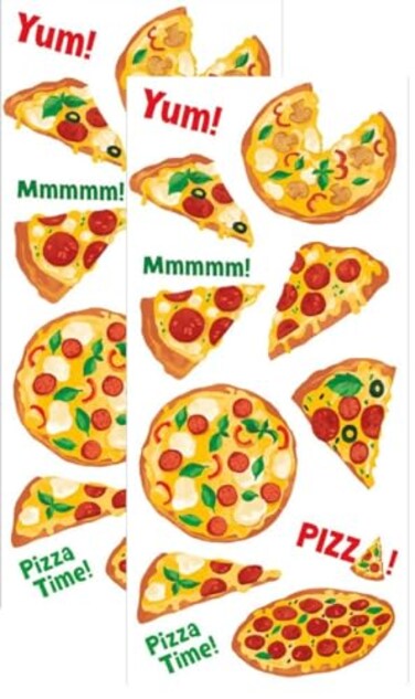 Playhouse Pizza Party Pizza Scented Scratch Sniff Sticker Sheets 1 Pack