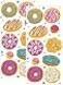 Playhouse Assorted Donuts Vanilla Scented Scratch Sniff Stickers 1 Pack of Two Sticker Sheets
