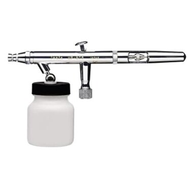 Iwata Eclipse HPBCS Siphon Feed Dual Action Airbrush High Flow Easy Cleaning 2 oz Bottle for textiles Tshirts graphics murals basecoats topcoats
