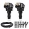GOOTHX 2pcs Front Windshield Washer Nozzles Front Windshield Washer Nozzle kit and Fluid Hose Windshield Washer Nozzles Wiper Spray Fit for Most Cars